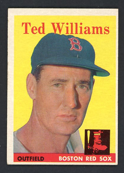1958 Topps Baseball #001 Ted Williams Red Sox EX-MT 536615