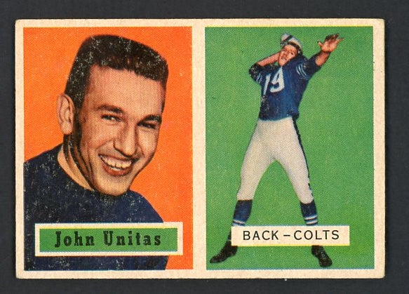 1957 Topps Football #138 John Unitas Colts VG-EX 536621