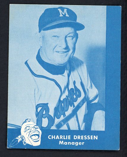1960 Lake To Lake Charlie Dressen Braves EX-MT 536631