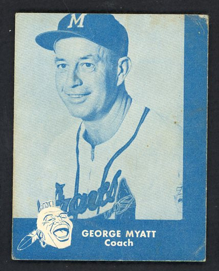 1960 Lake To Lake George Myatt Braves VG 536633