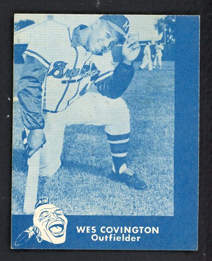 1960 Lake To Lake Wes Covington Braves VG ink back 536634