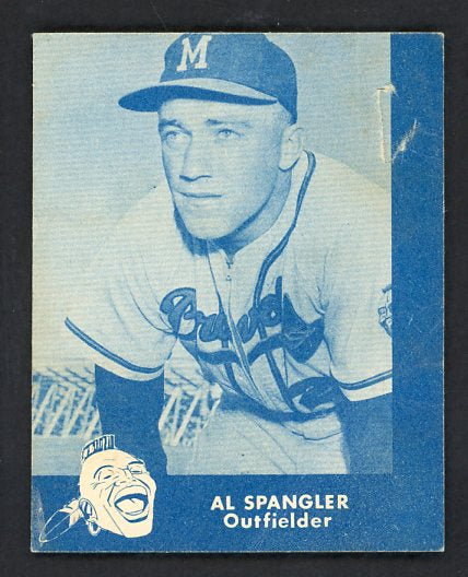1960 Lake To Lake Al Spangler Braves GD-VG staple holes 536642