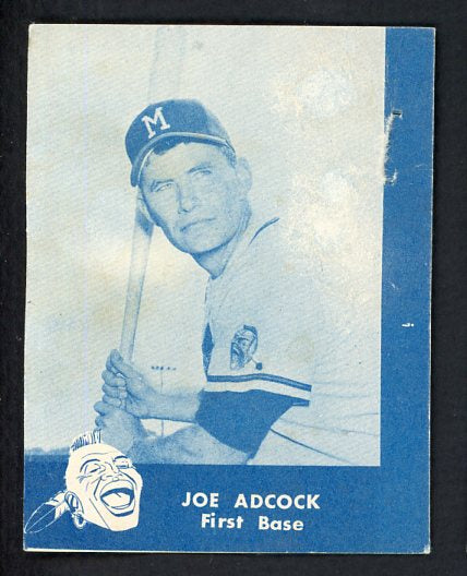 1960 Lake To Lake Joe Adcock Braves GD-VG staple holes 536644