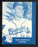1960 Lake To Lake Felix Mantilla Braves GD-VG staple holes 536647