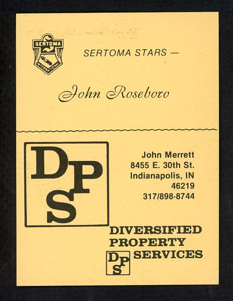 1977 Sertoma Stars John Roseboro Twins NR-MT 536679