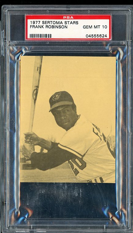 1977 Sertoma Stars Frank Robinson Orioles PSA 10 GEM MINT 536689