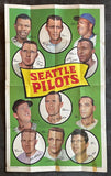 1969 Topps Baseball Team Posters #009 Seattle Pilots GD-VG pin hole tape 536694