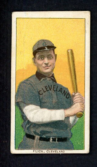 1909-11 T206 T 206 Elmer Flick Indians VG 536702