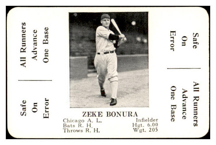 1936 S&S Game Zeke Bonura White Sox NR-MT 536711