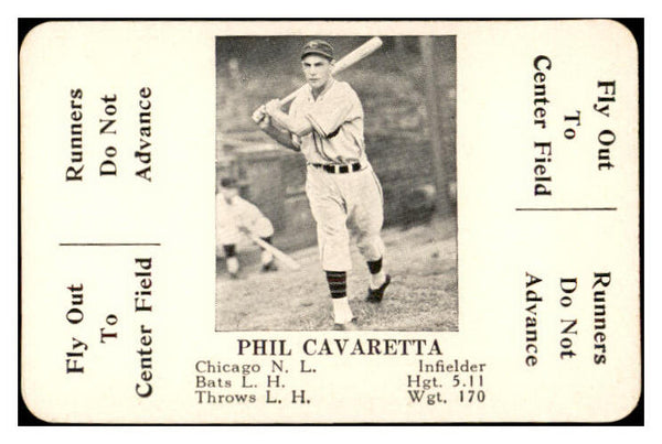 1936 S&S Game Phil Cavarretta Cubs NR-MT 536714