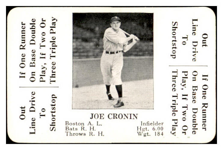 1936 S&S Game Joe Cronin Red Sox NR-MT 536716