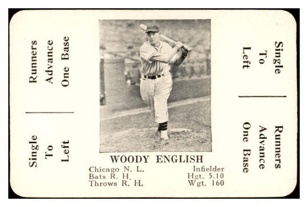 1936 S&S Game Woody English Cubs NR-MT 536723