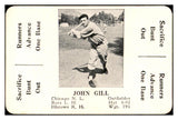 1936 S&S Game Johnny Gill Cubs VG pencil back 536732