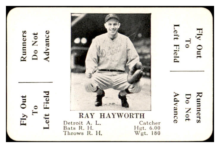 1936 S&S Game Ray Hayworth Tigers NR-MT 536739