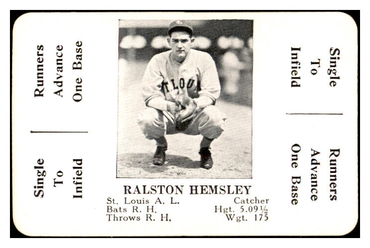 1936 S&S Game Rollie Hemsley Browns NR-MT 536740