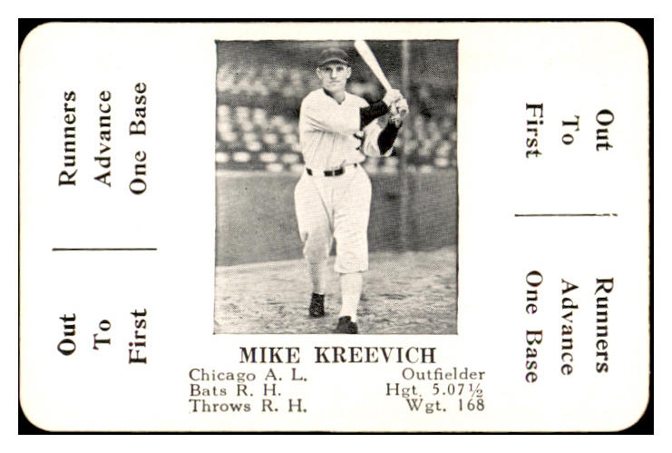 1936 S&S Game Mike Kreevich White Sox NR-MT 536747