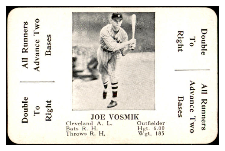 1936 S&S Game Joe Vosmik Indians NR-MT 536756