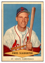 1954 Red Heart Enos Slaughter Cardinals NR-MT 536784