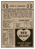 1954 Red Heart Enos Slaughter Cardinals NR-MT 536784