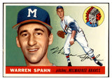 1955 Topps Baseball #031 Warren Spahn Braves EX-MT 536790