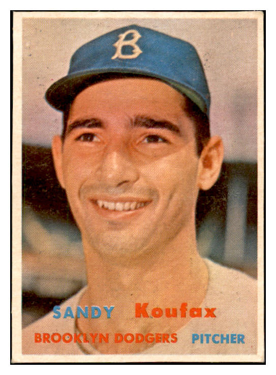 1957 Topps Baseball #302 Sandy Koufax Dodgers GD trimmed 536791