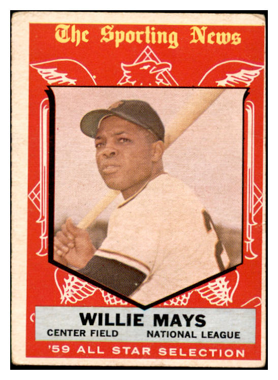 1959 Topps Baseball #563 Willie Mays A.S. Giants VG 536793