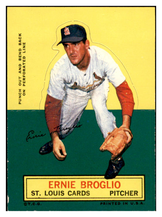 1964 Topps Baseball Stand Ups Ernie Broglio Cardinals EX+/EX-MT 536802