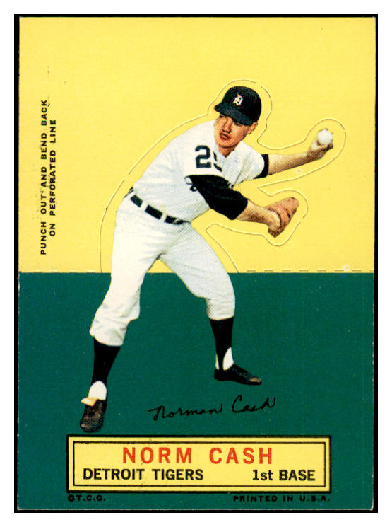 1964 Topps Baseball Stand Ups Norm Cash Tigers EX-MT/NR-MT 536804