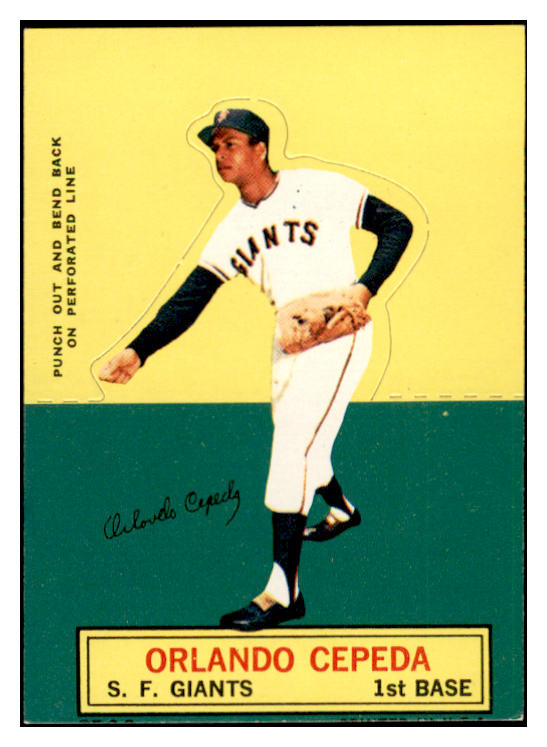 1964 Topps Baseball Stand Ups Orlando Cepeda Giants EX-MT 536806