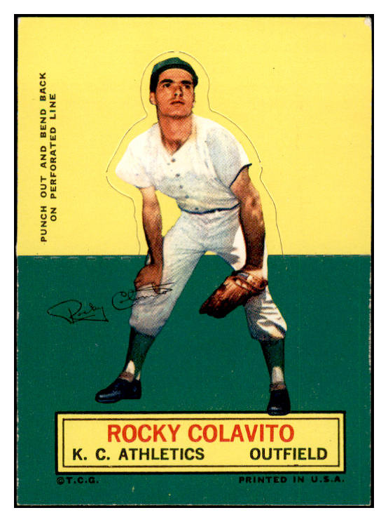 1964 Topps Baseball Stand Ups Rocky Colavito A's EX-MT 536809