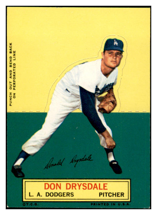 1964 Topps Baseball Stand Ups Don Drysdale Dodgers EX-MT 536811