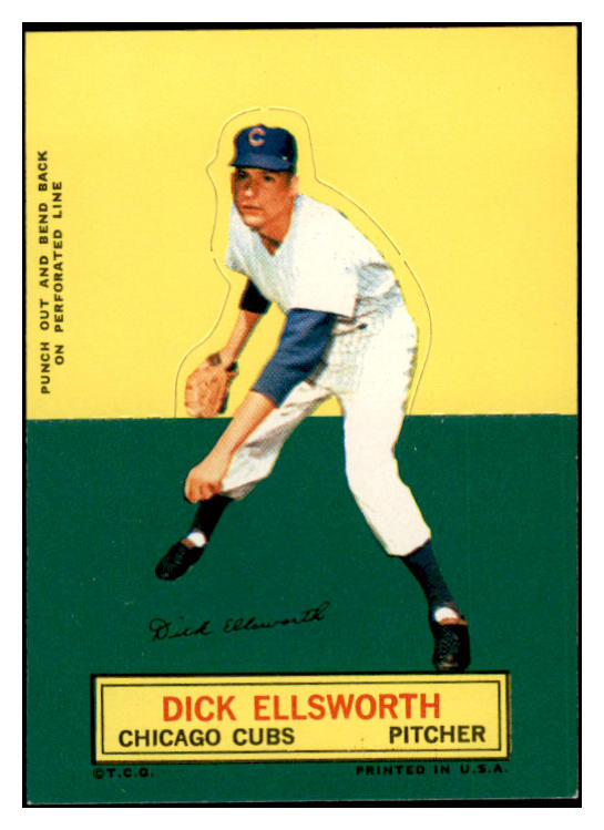 1964 Topps Baseball Stand Ups Dick Ellsworth Cubs EX-MT 536812