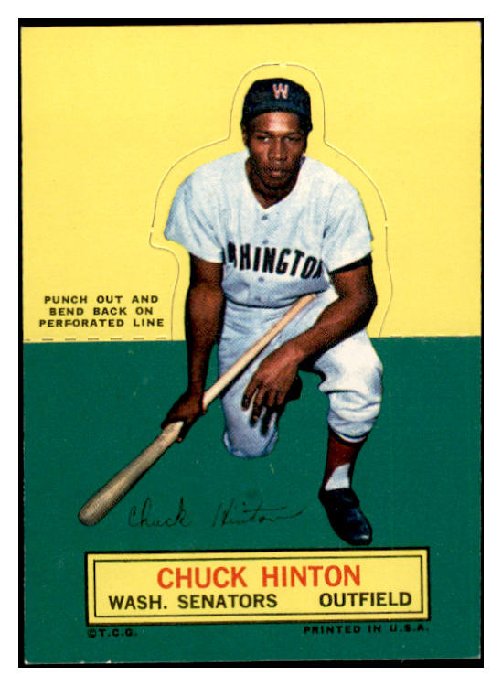 1964 Topps Baseball Stand Ups Chuck Hinton Senators EX-MT 536821