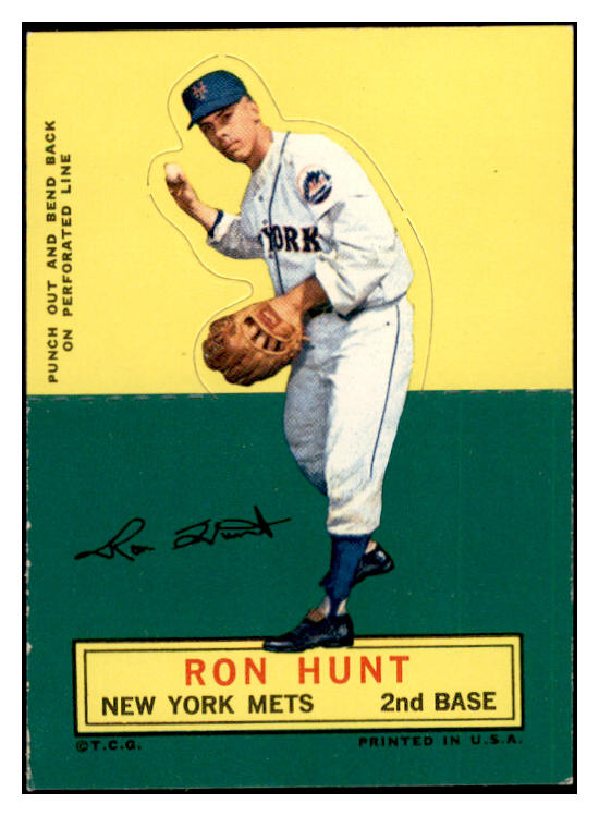 1964 Topps Baseball Stand Ups Ron Hunt Mets EX-MT 536824