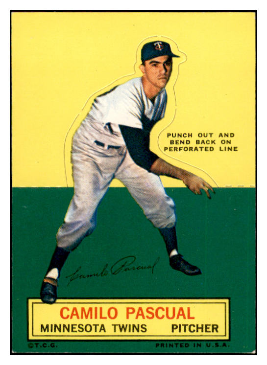 1964 Topps Baseball Stand Ups Camilo Pascual Twins EX-MT 536840