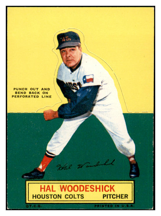 1964 Topps Baseball Stand Ups Hal Woodeshick Colt .45s VG-EX/EX 536862