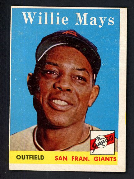 1958 Topps Baseball #005 Willie Mays Giants EX 536866