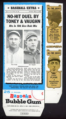 1969 Bazooka #001 Fred Toney Jim Vaughn Box No Top Flap EX-MT/NR-MT 536906