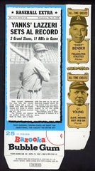 1969 Bazooka #003 Tony Lazzeri Yankees Box No Top Flap EX-MT/NR-MT 536908
