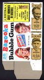 1969 Bazooka #004 Jimmy Foxx A's Box No Top Flap EX-MT/NR-MT 536909