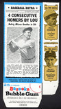 1969 Bazooka #005 Lou Gehrig Yankees Box No Top Flap EX-MT/NR-MT 536910