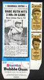 1969 Bazooka #009 Babe Ruth Braves Box No Top Flap EX-MT/NR-MT 536914