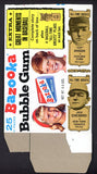 1969 Bazooka #009 Babe Ruth Braves Box No Top Flap EX-MT/NR-MT 536914