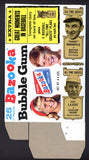 1969 Bazooka #010 Babe Ruth Yankees Box No Top Flap EX-MT/NR-MT 536915