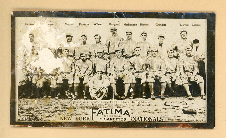 1913 T200 Fatima New York Giants Christy Mathewson Jim Thorpe 536923