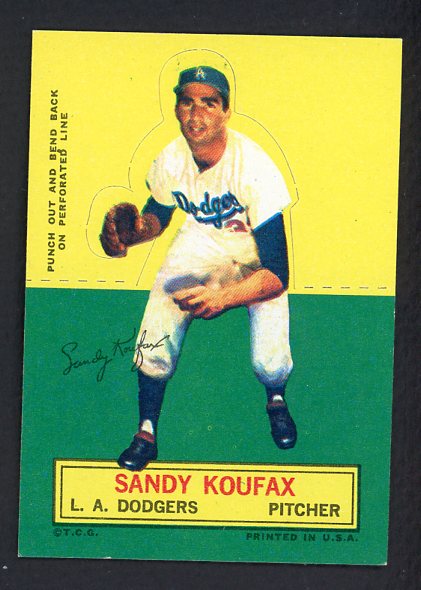 1964 Topps Baseball Stand Ups Sandy Koufax Dodgers EX-MT/NR-MT 536930