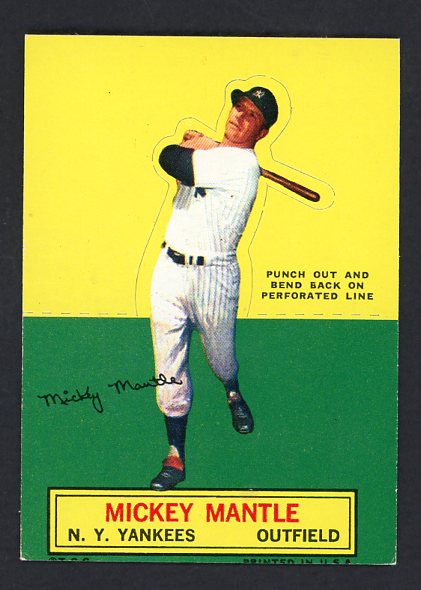 1964 Topps Baseball Stand Ups Mickey Mantle Yankees EX-MT 536931