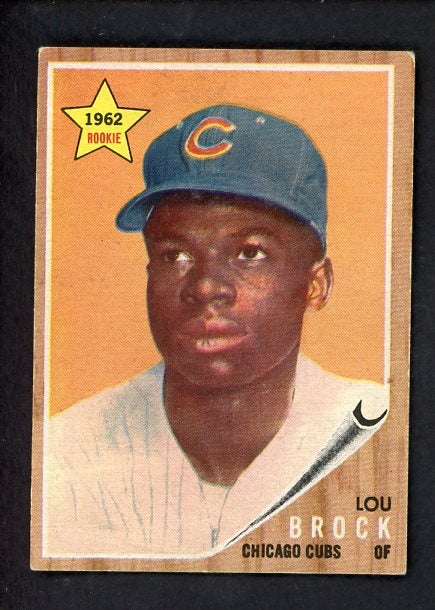 1962 Topps Baseball #387 Lou Brock Cubs EX-MT 536934