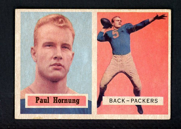 1957 Topps Football #151 Paul Hornung Packers VG-EX/EX 536939