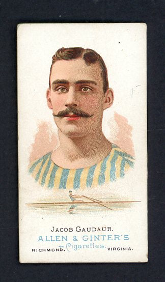 1888 N28 Allen & Ginter Jacob Gaudaur Rowing EX 536951